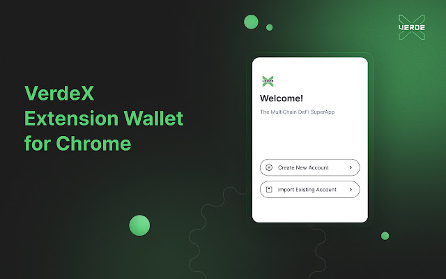 VerdeX Wallet  from Chrome web store to be run with OffiDocs Chromium online