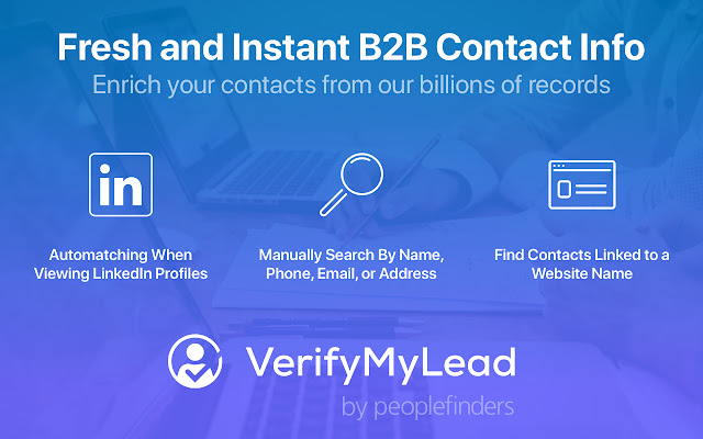 VerifyMyLead  from Chrome web store to be run with OffiDocs Chromium online