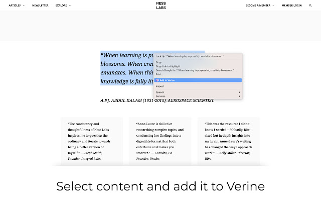 Verine  from Chrome web store to be run with OffiDocs Chromium online