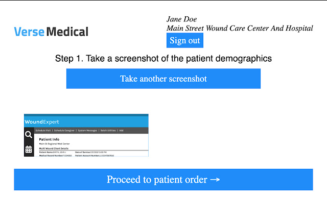 Verse Medical Orders  from Chrome web store to be run with OffiDocs Chromium online