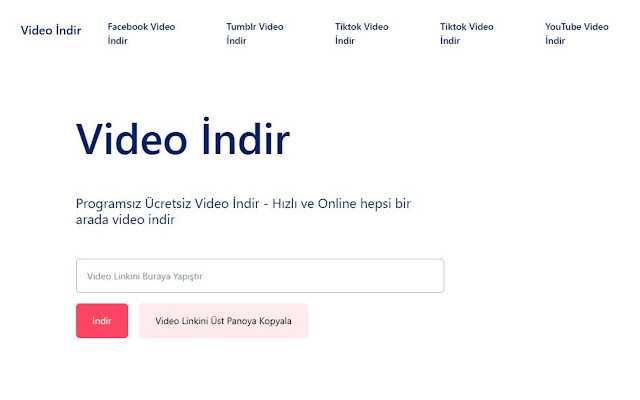 Video İndir  from Chrome web store to be run with OffiDocs Chromium online