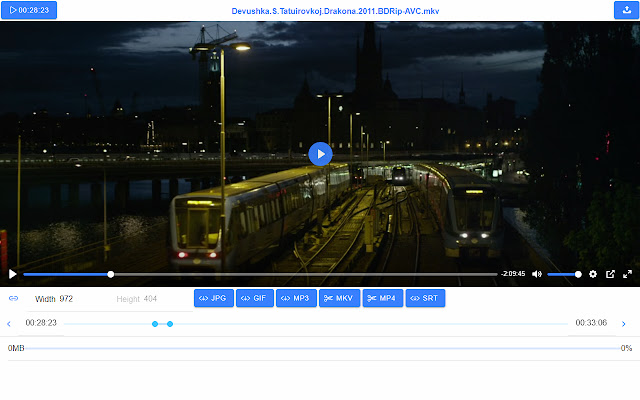 Video to File  from Chrome web store to be run with OffiDocs Chromium online