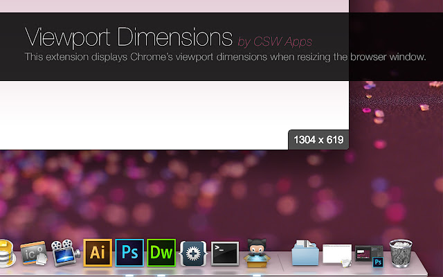 Viewport Dimensions  from Chrome web store to be run with OffiDocs Chromium online