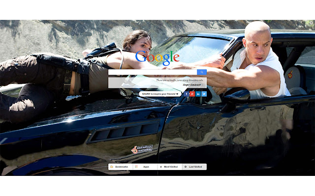 Vin Diesel New Tab  from Chrome web store to be run with OffiDocs Chromium online