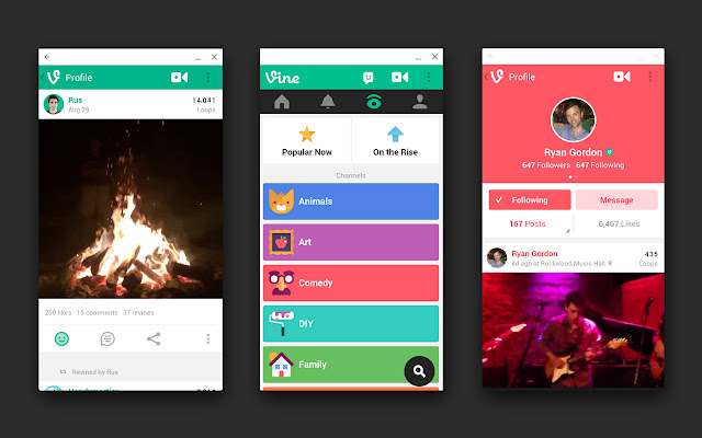 Vine  from Chrome web store to be run with OffiDocs Chromium online