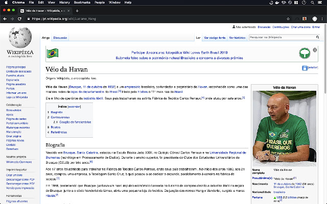 Véio da Havan  from Chrome web store to be run with OffiDocs Chromium online