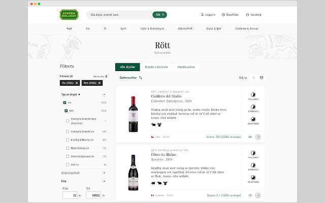 Vivino Rating for Systembolaget  from Chrome web store to be run with OffiDocs Chromium online