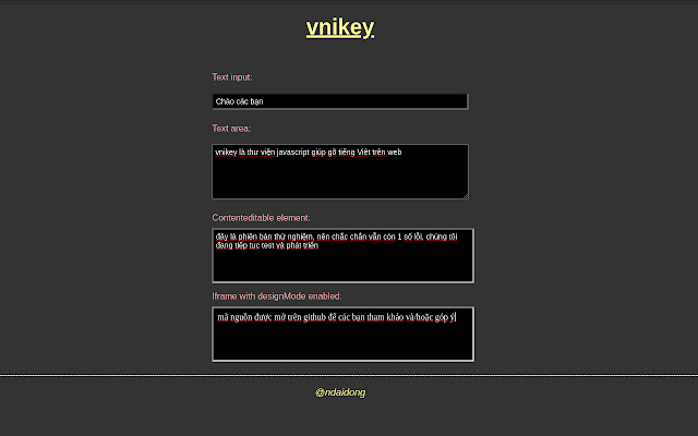 vnikey for Webkit  from Chrome web store to be run with OffiDocs Chromium online