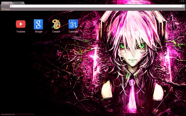 vocaloid Dark pink Miku theme 1920x1080  from Chrome web store to be run with OffiDocs Chromium online