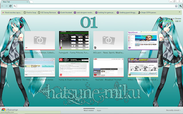 Vocaloid: Hatsune Miku  from Chrome web store to be run with OffiDocs Chromium online