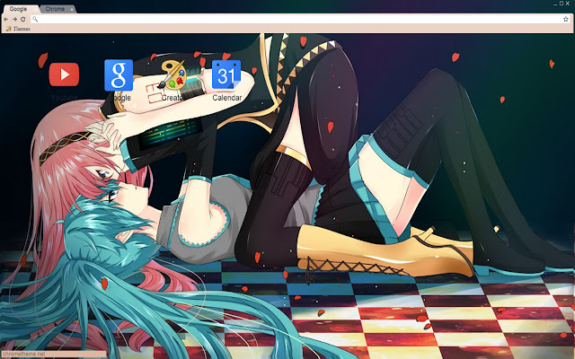 vocaloid Hatsune Miku and Luka 1280x720  from Chrome web store to be run with OffiDocs Chromium online