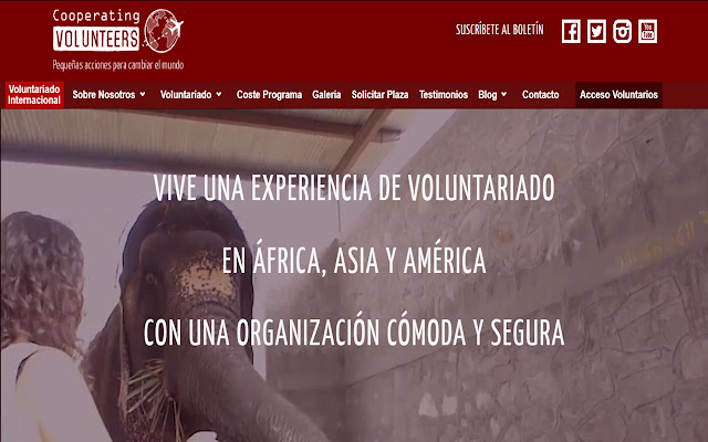 Voluntariado Internacional  from Chrome web store to be run with OffiDocs Chromium online