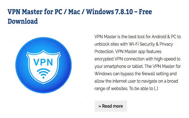 VPN Master  from Chrome web store to be run with OffiDocs Chromium online