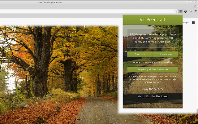 VT Beer Trail  from Chrome web store to be run with OffiDocs Chromium online