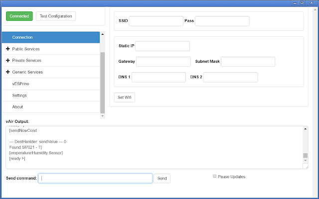 vThings Device Configuration Tool  from Chrome web store to be run with OffiDocs Chromium online