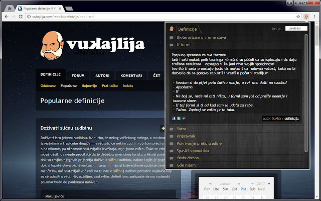 Vukajlija  from Chrome web store to be run with OffiDocs Chromium online