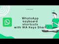 WA Keyboard shortcuts  from Chrome web store to be run with OffiDocs Chromium online