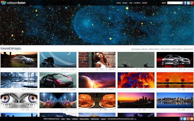 WallpaperFusion  from Chrome web store to be run with OffiDocs Chromium online