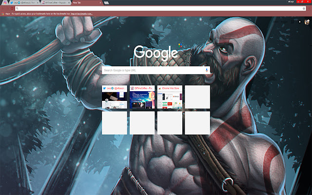 Wallpaper Kratos (ART) | God of War (2018)  from Chrome web store to be run with OffiDocs Chromium online