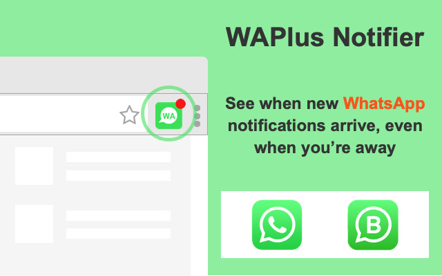 WAPlus Notifier for WhatsApp Web  from Chrome web store to be run with OffiDocs Chromium online