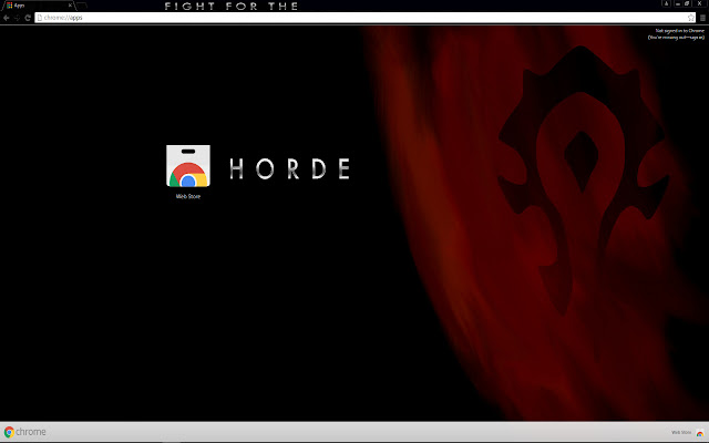 Warcraft Horde HD Theme  from Chrome web store to be run with OffiDocs Chromium online