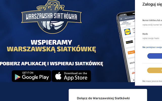 Warszawska Siatkówka  from Chrome web store to be run with OffiDocs Chromium online