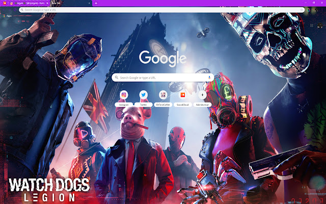 Watch Dogs Legion | Characters Mask | Big Ben  from Chrome web store to be run with OffiDocs Chromium online