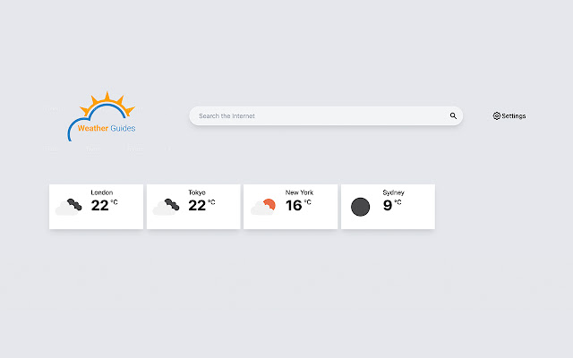 Weather Guides  from Chrome web store to be run with OffiDocs Chromium online