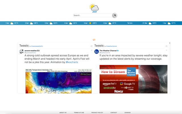 Weather Meter  from Chrome web store to be run with OffiDocs Chromium online