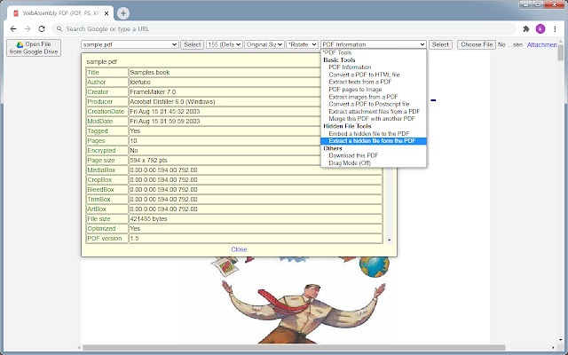 عارض ومحرر WebAssembly PDF من متجر Chrome على الويب ليتم تشغيله باستخدام OffiDocs Chromium عبر الإنترنت