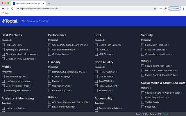 Web Developer Checklist  from Chrome web store to be run with OffiDocs Chromium online