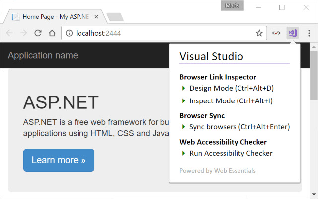 Web Essentials  from Chrome web store to be run with OffiDocs Chromium online