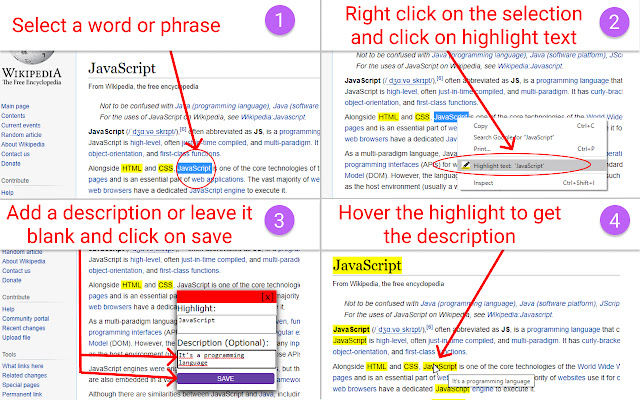 Web Highlighter  from Chrome web store to be run with OffiDocs Chromium online