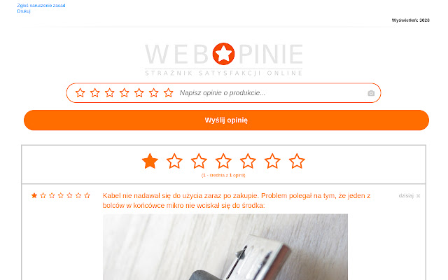 WEBOPINIE  from Chrome web store to be run with OffiDocs Chromium online