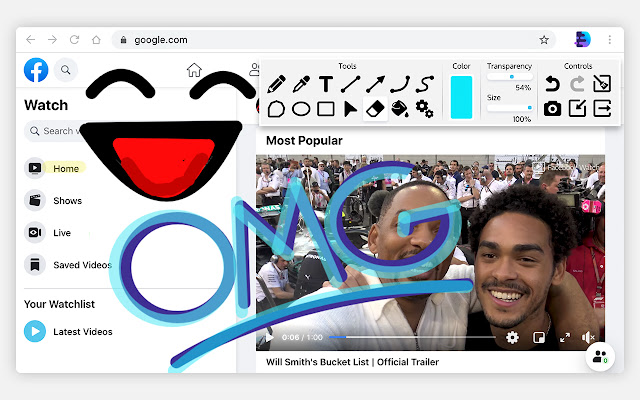 Web paint tool Drawww  from Chrome web store to be run with OffiDocs Chromium online