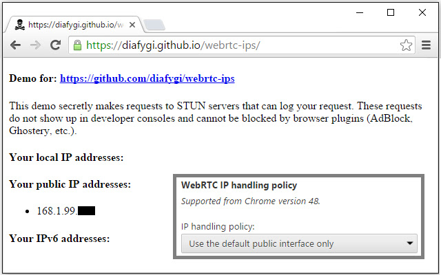 WebRTC Leak Prevent  from Chrome web store to be run with OffiDocs Chromium online