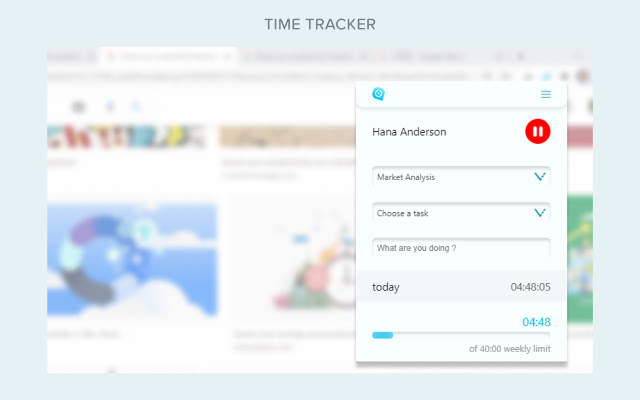 WebWork Time Tracker  from Chrome web store to be run with OffiDocs Chromium online