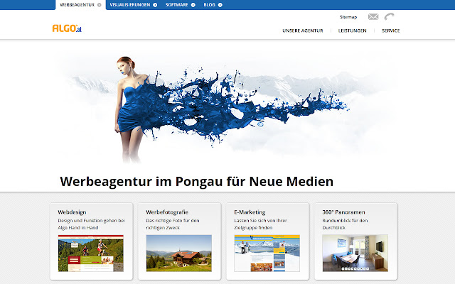 Werbeagentur Algo  from Chrome web store to be run with OffiDocs Chromium online