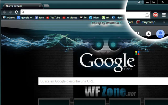 WFzone.net Theme Chrome deluxe  from Chrome web store to be run with OffiDocs Chromium online