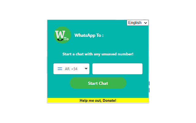 WhatsApp To  from Chrome web store to be run with OffiDocs Chromium online