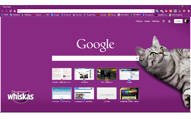 Whiskas theme  from Chrome web store to be run with OffiDocs Chromium online