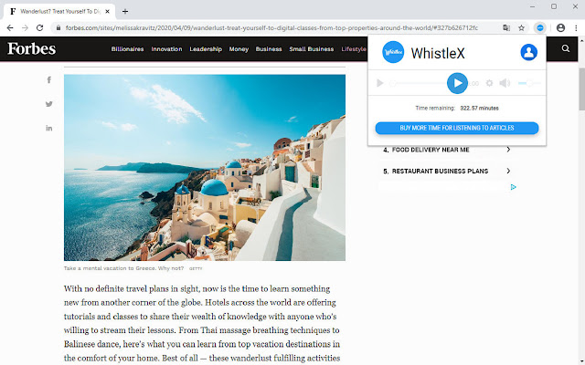 WhistleX  from Chrome web store to be run with OffiDocs Chromium online