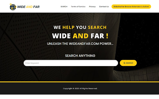 WideAndFar.com Search  from Chrome web store to be run with OffiDocs Chromium online