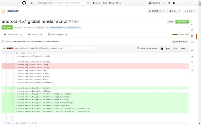 Widescreen for GitHub  from Chrome web store to be run with OffiDocs Chromium online