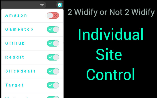 Widify  from Chrome web store to be run with OffiDocs Chromium online