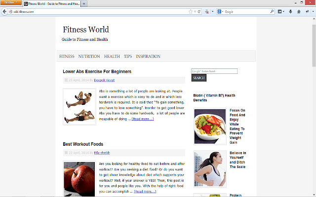 Wiki Fitness  from Chrome web store to be run with OffiDocs Chromium online