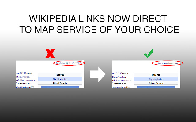 Wiki Mapper  from Chrome web store to be run with OffiDocs Chromium online