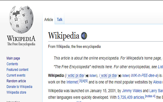 Wikipedia Pronouncer  from Chrome web store to be run with OffiDocs Chromium online