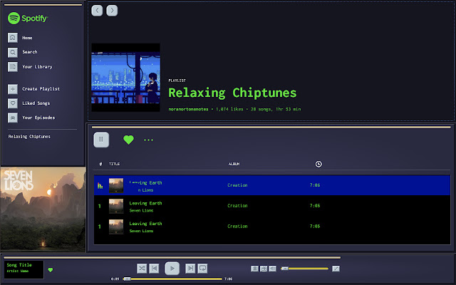 Winamp Themes  from Chrome web store to be run with OffiDocs Chromium online