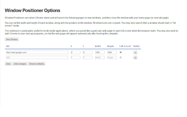 Window Positioner  from Chrome web store to be run with OffiDocs Chromium online